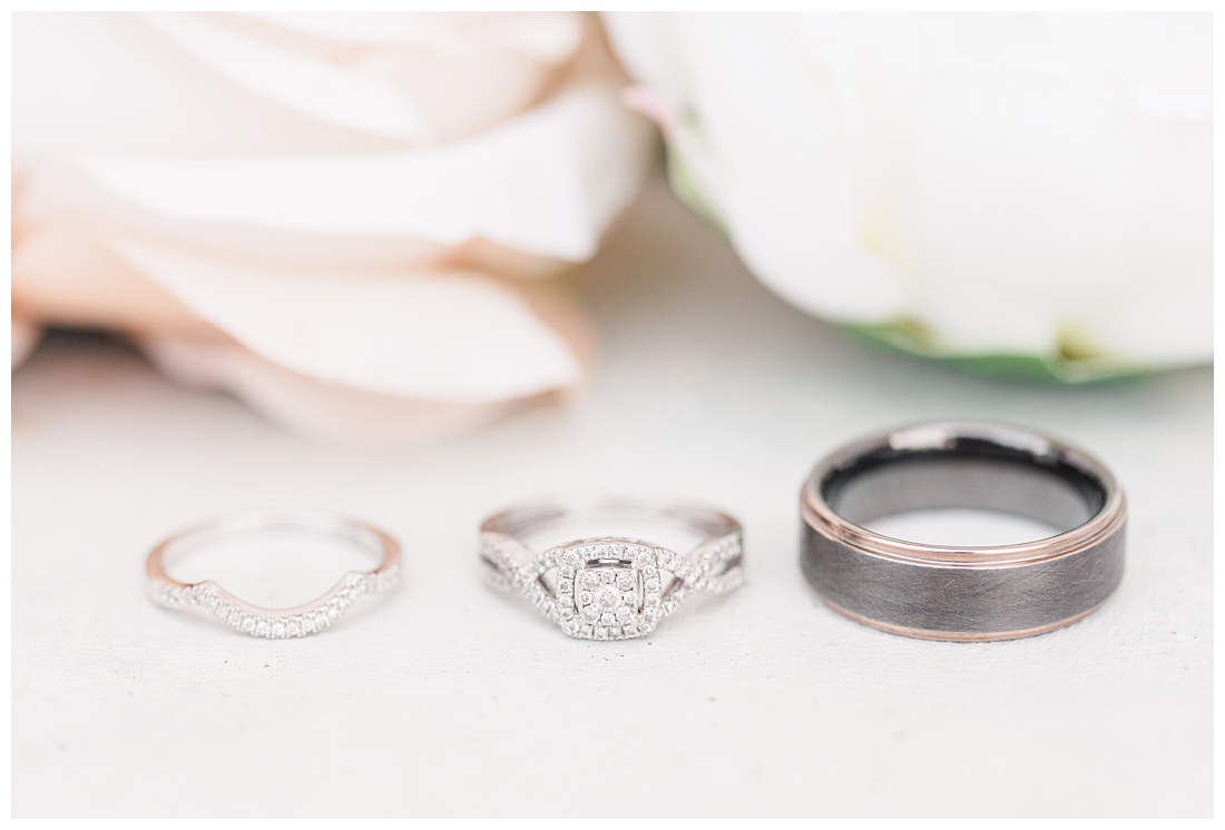 Wedding ring details shot