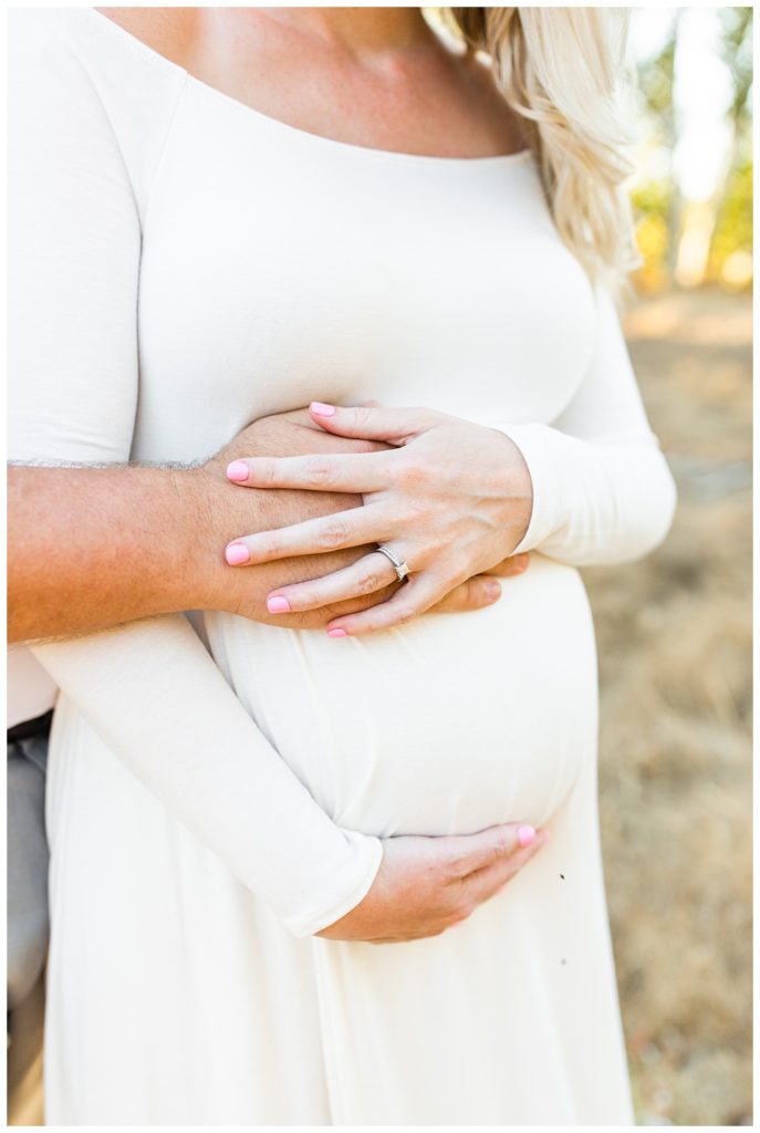 photo of baby bump at maternity session