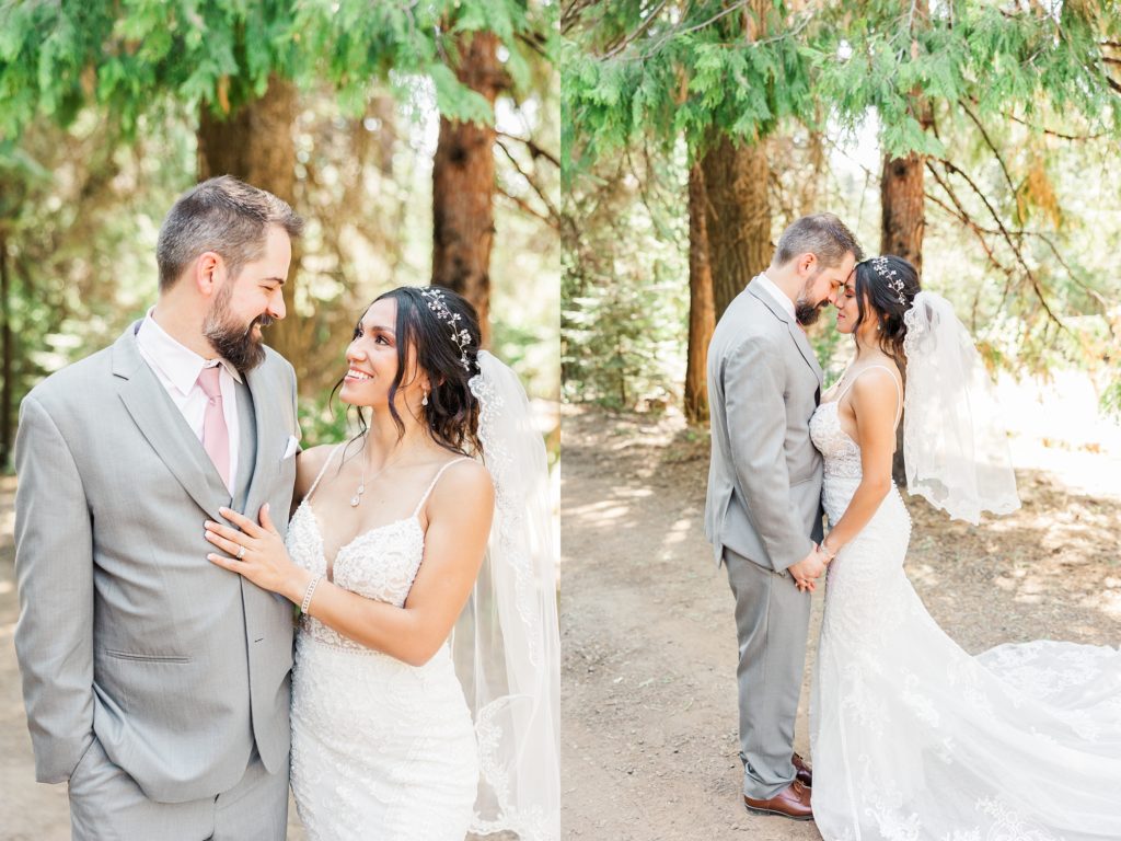 first look bride and groom portraits