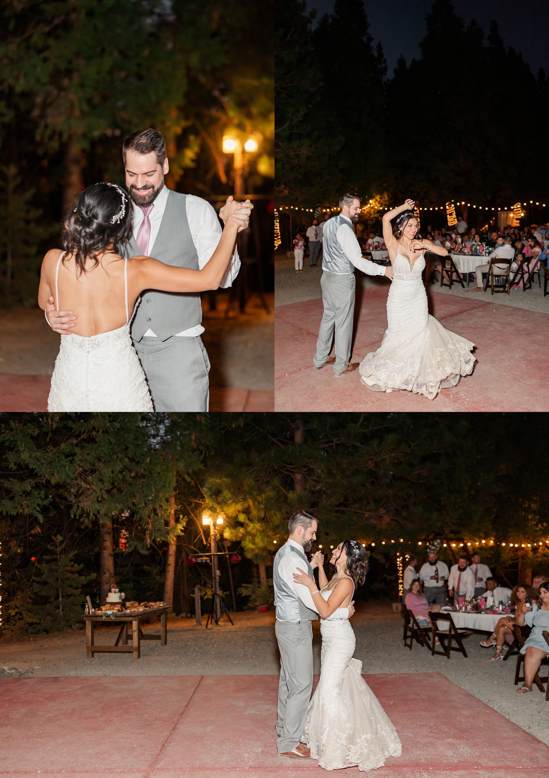 Bride and Groom first dance at wedding reception
