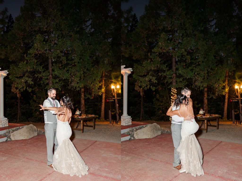choreographed First Dance by bride and groom 