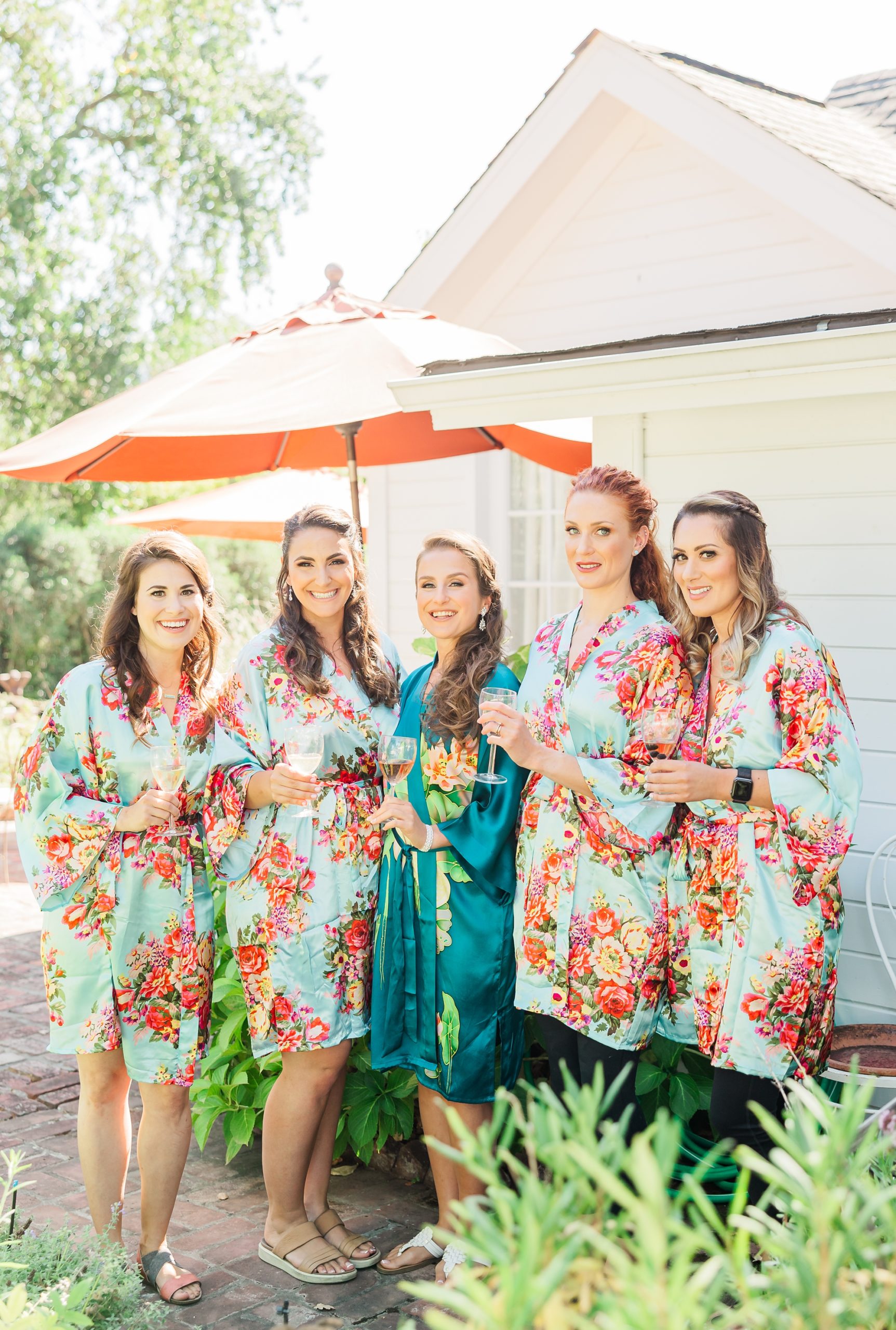 bridesmaid robe photos