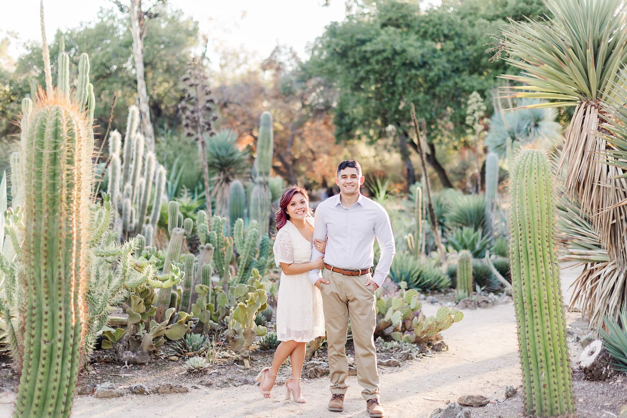 Stanford Cactus Garden Engagement Session