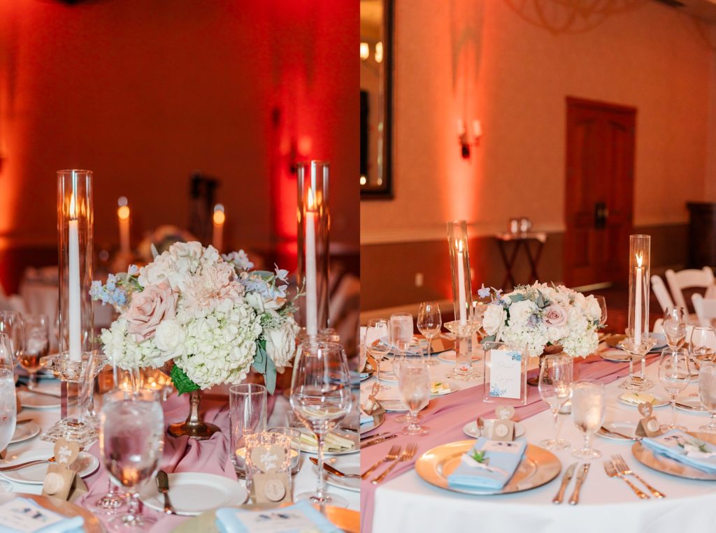wedding reception tablecapes