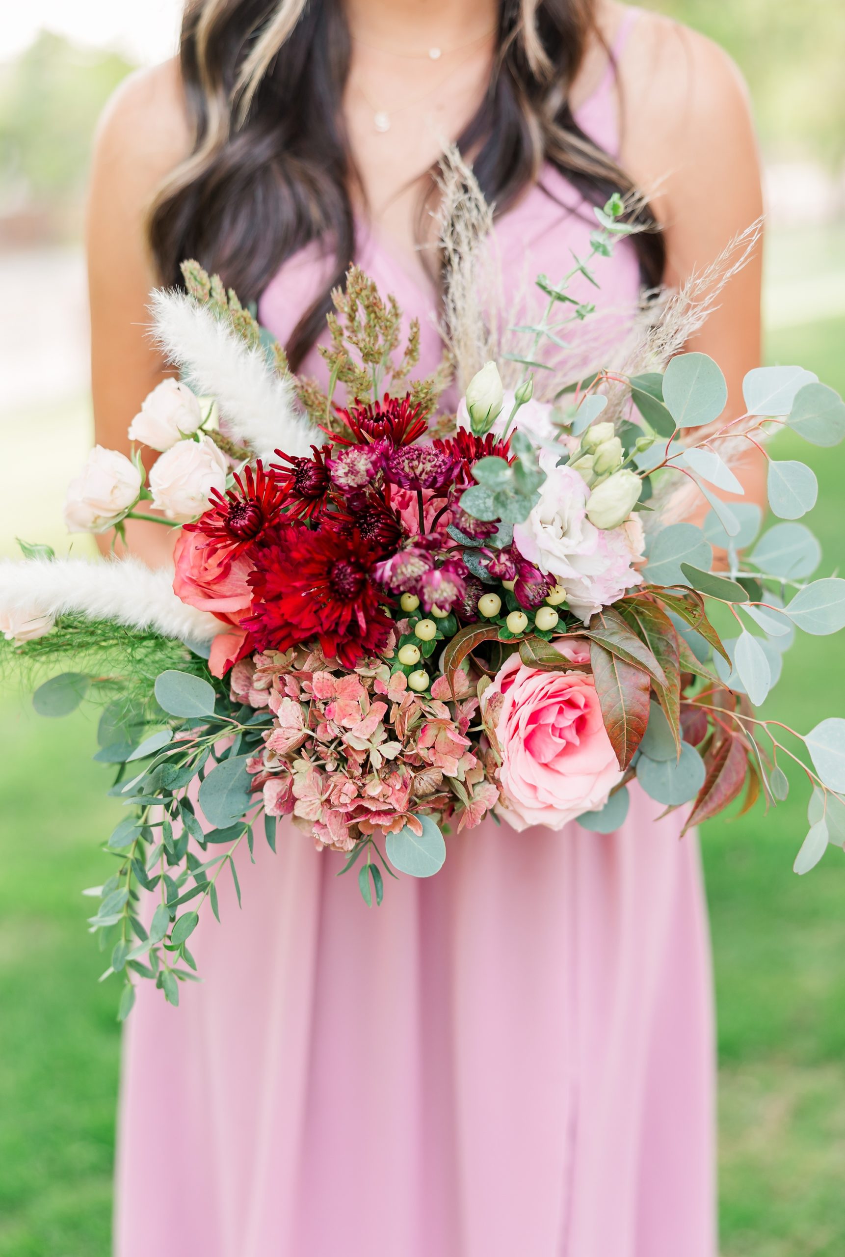 bridesmaid bouquet details