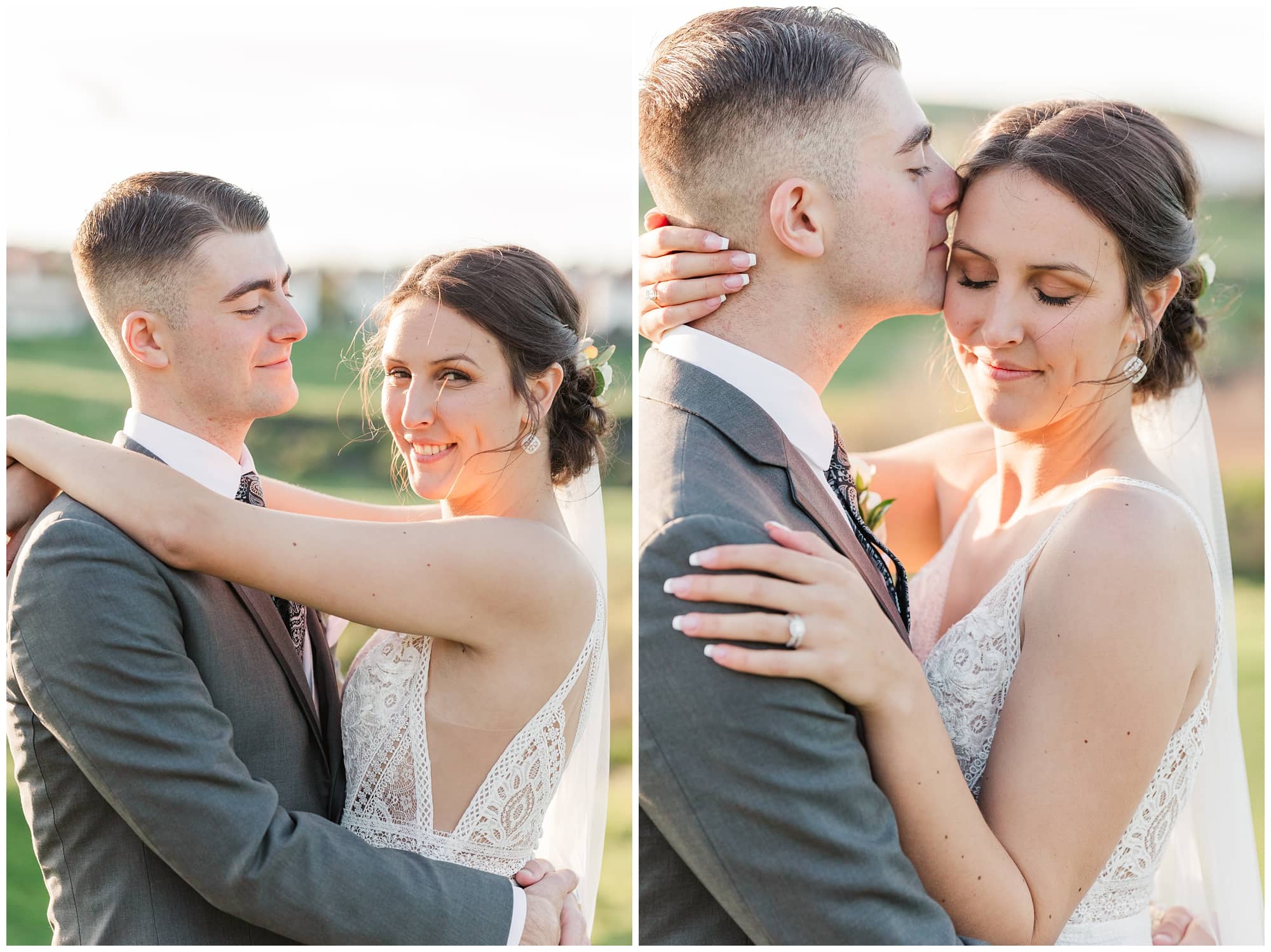 intimate and romantic bride and groom photos