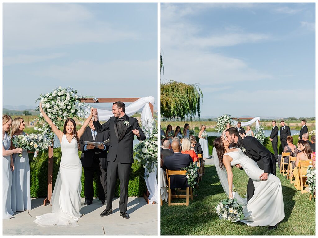 just married at the barn at harrow cellars