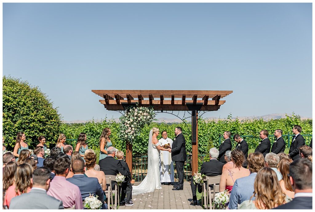 the palm event center wedding ceremony
