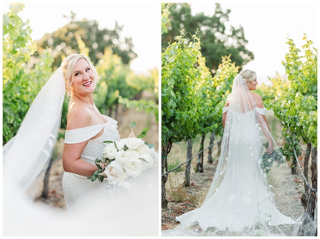 bride vineyard portraits